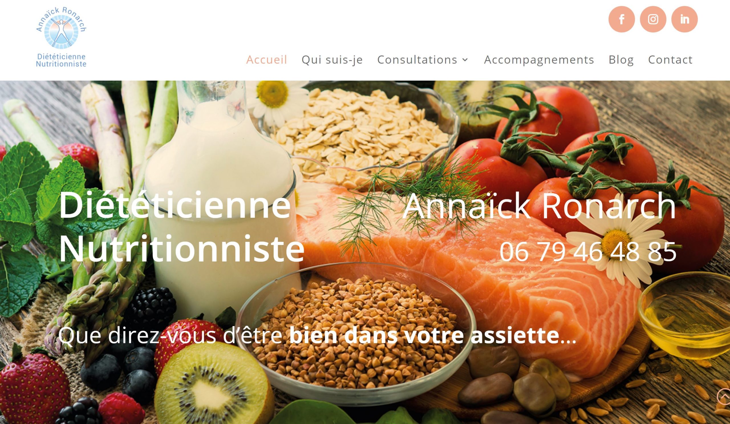 Site internet Diététicienne Nutritionniste 78 Versailles Viroflay